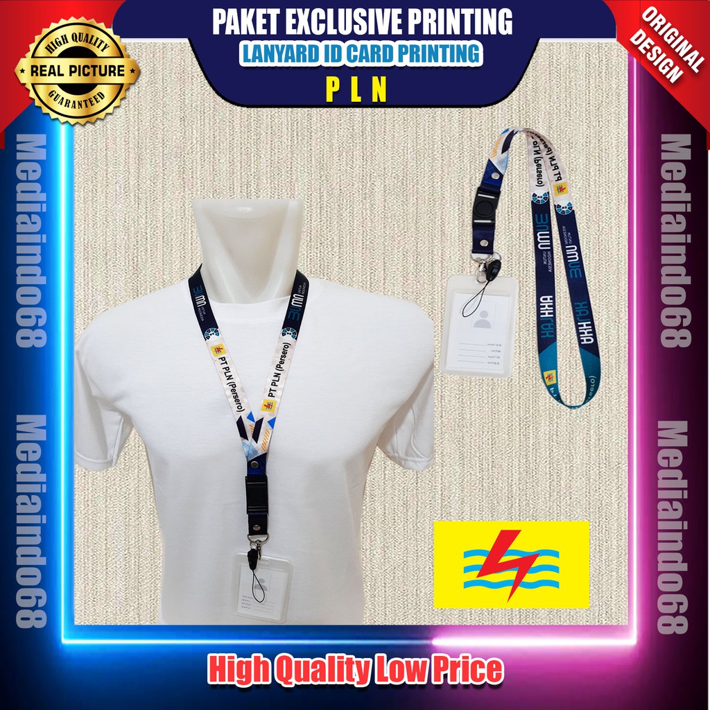 

PLN Lanyard ,Strap ID, HP/Flashdisk Printing Digital (Paket Lengkap Exclusive)