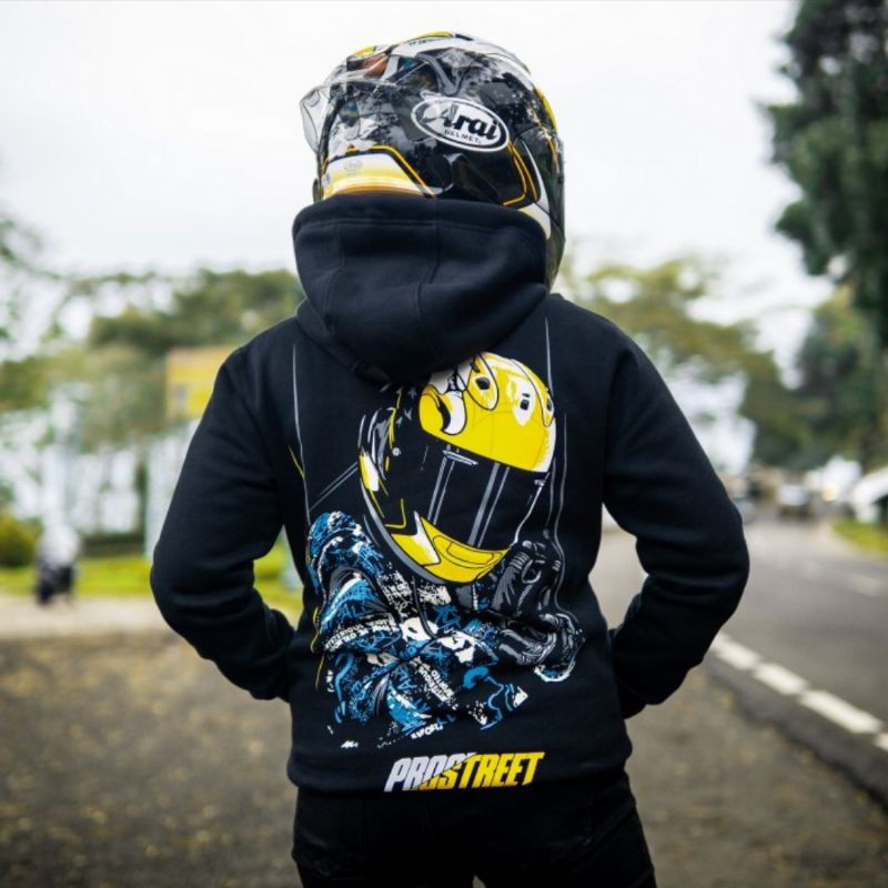 HOODIE PROSTREET | KENNY V.2 LIMITED EDITION | ORIGINAL 100% | HITAM
