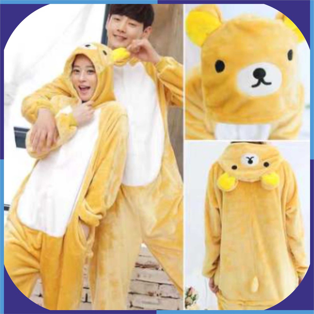 Kostum Pajamas Karakter Costume Rilakkuma Onesie Dewasa Unisex