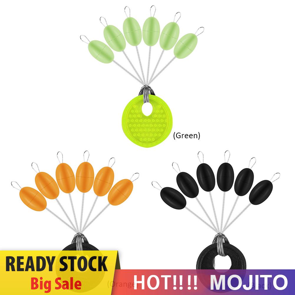 60pcs / Set 10 Grup Space Beans Stopper Bahan Silikon Untuk Umpan Pancing