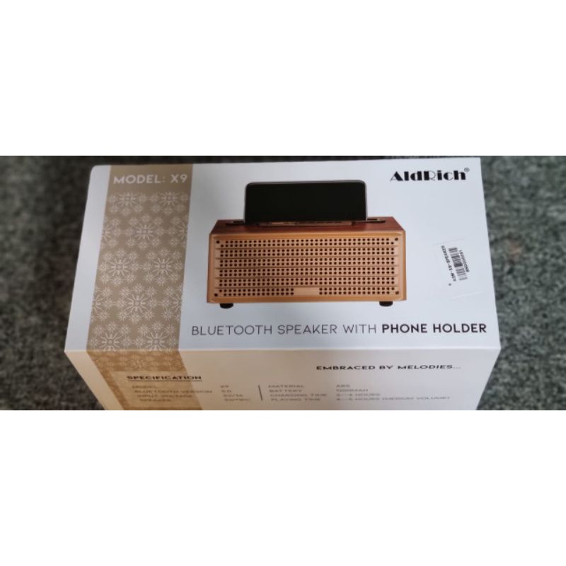 BLUETOOTH SPEAKER WITH PHONE HOLDER ALDRICH