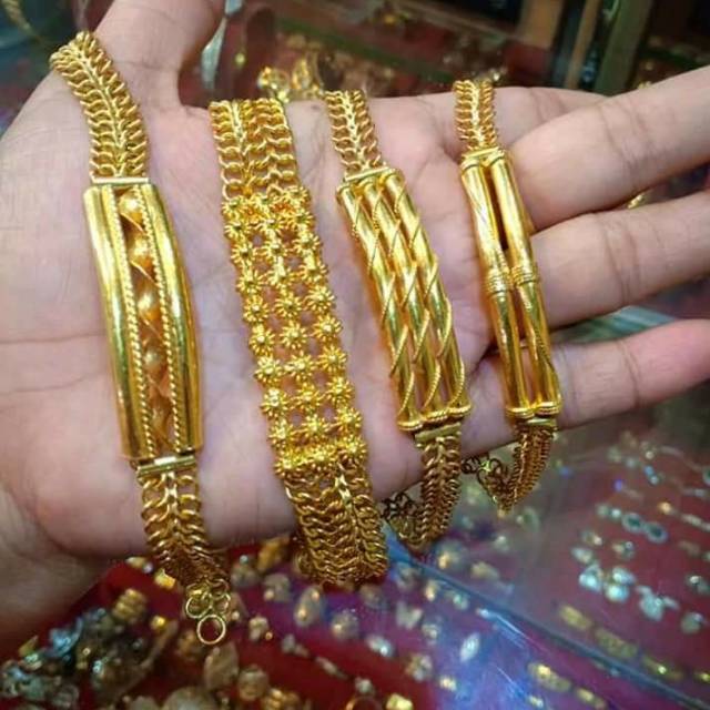 Gelang Model Emas Lm 24 Karat Kadar 99 9 Shopee Indonesia