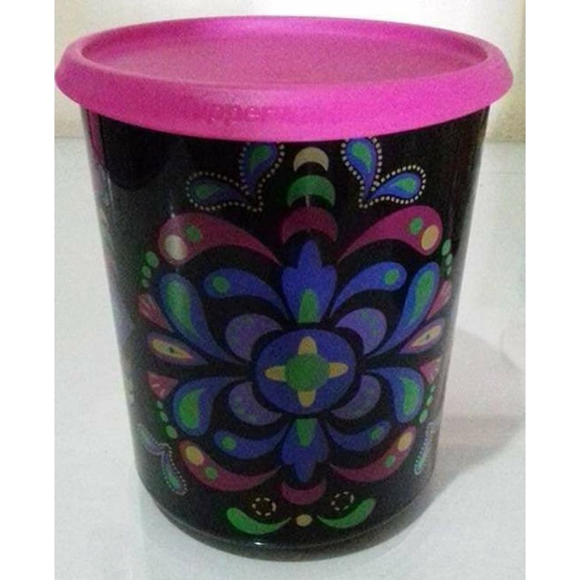 Canister black pink by Tupperware Mexico