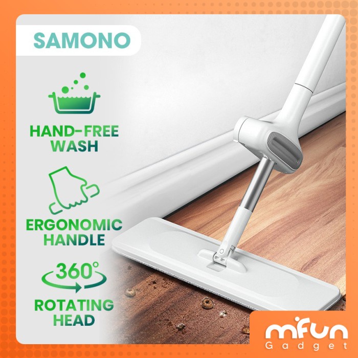 SAMONO Alat Pel Lantai Ultra Mop Hands Free Wash Rotasi 360 Derajat - SCM002