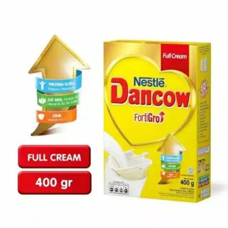 DANCOW FULL CREAM FORTIGO 400gr - 800gr - SUSU PERTUMBUHAN
