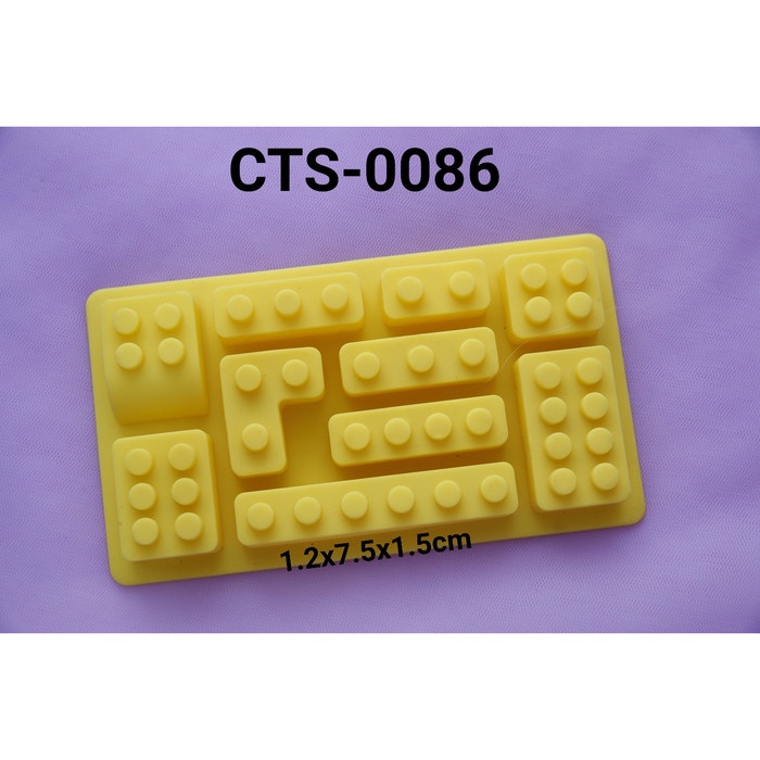 

KUE-PENGHIAS-ALAT- CTS-0086 CETAKAN SILIKON COKLAT FONDANT PUDING GUMPASTE LEGO LEGOLAND -ALAT-