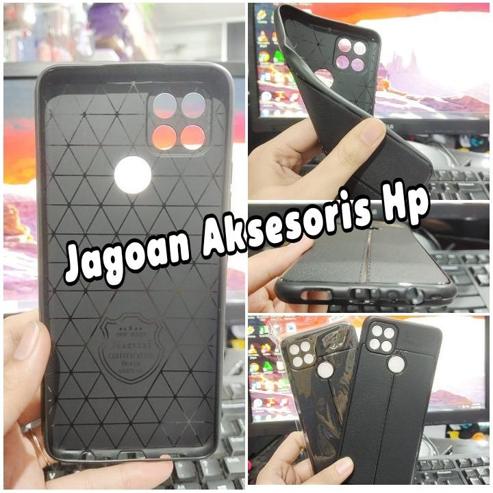 AutoFokus Oppo A15 6.52 inchi Leather Soft Case AUTOFOCUS Motif Kulit Jeruk