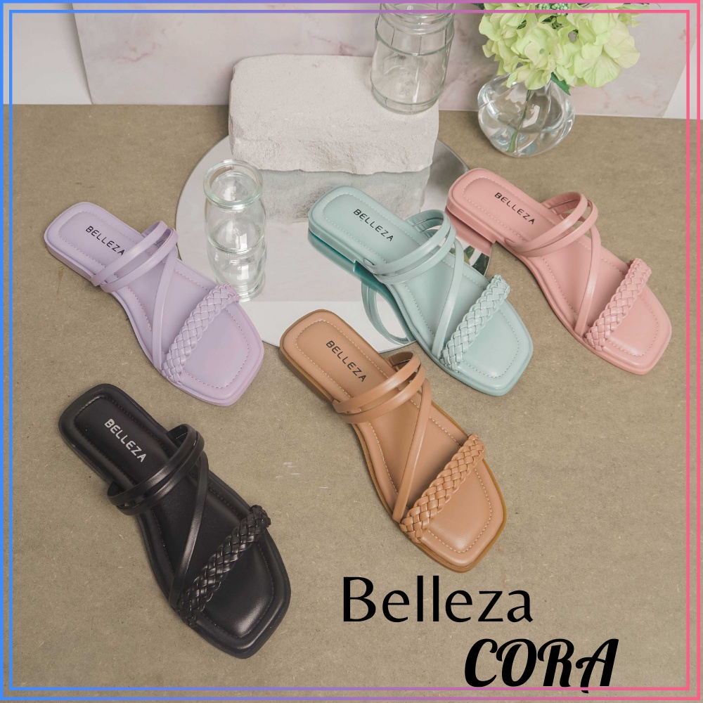 Sandal Teplek Wanita Terbaru Motif Kepang Belleza CORA