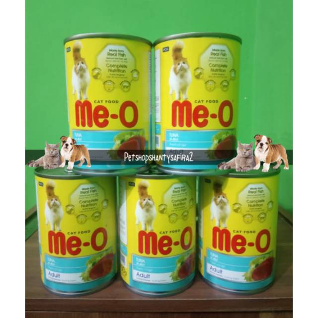 MAKANAN KUCING MEO KALENG 400 GR ADULT TUNA / SARDINE