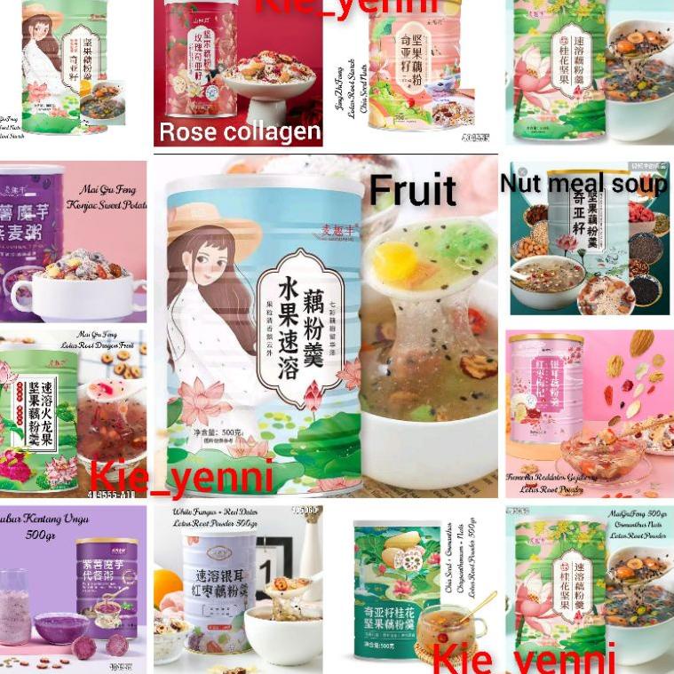 

✷Diskon★ Lotus Root Powder/OUFEN/ bubur akar teratai / makanan diet sehat/ sarapan diet oufen/ chia seed /qiya seed/bubuk teratai 040 ↔