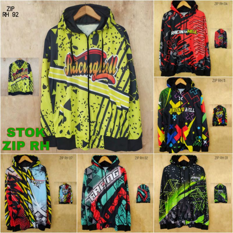 Jaket hoodie racertees / sweater hoodie Pria wanita / racertees L XL XXL