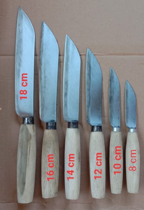 pisau set (6 ukuran) / pisau dapur baja pilihan / pisau madura