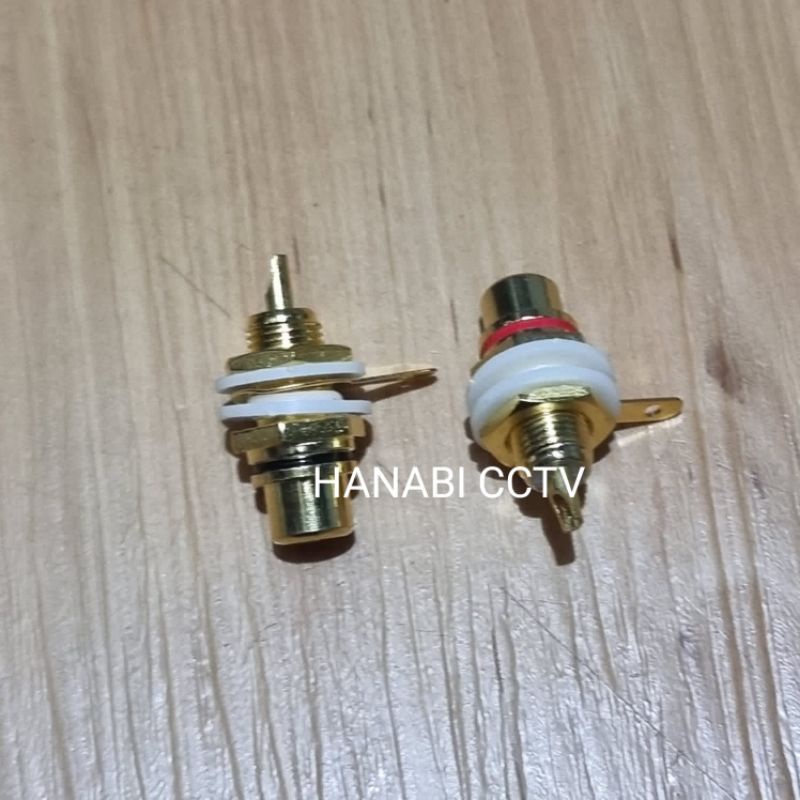 Socket Rca Body Gold Soket