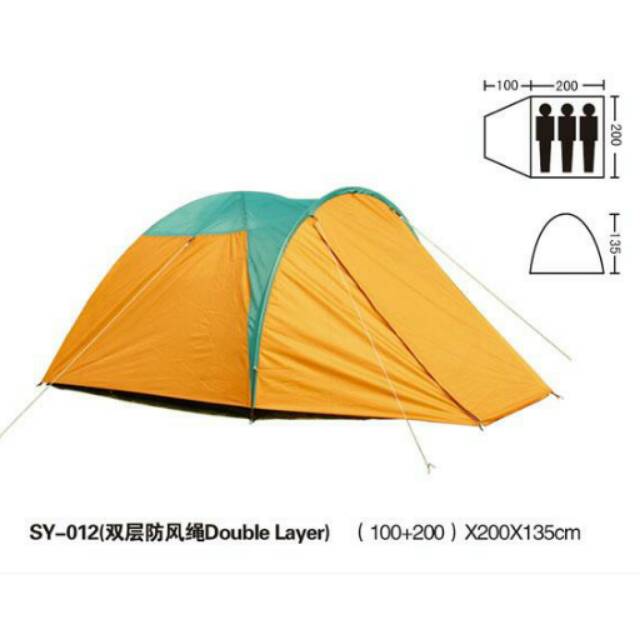 tenda bnix 012 Tenda camping model dome Bnix 012, tenda kemping, tenda kemah waterproff