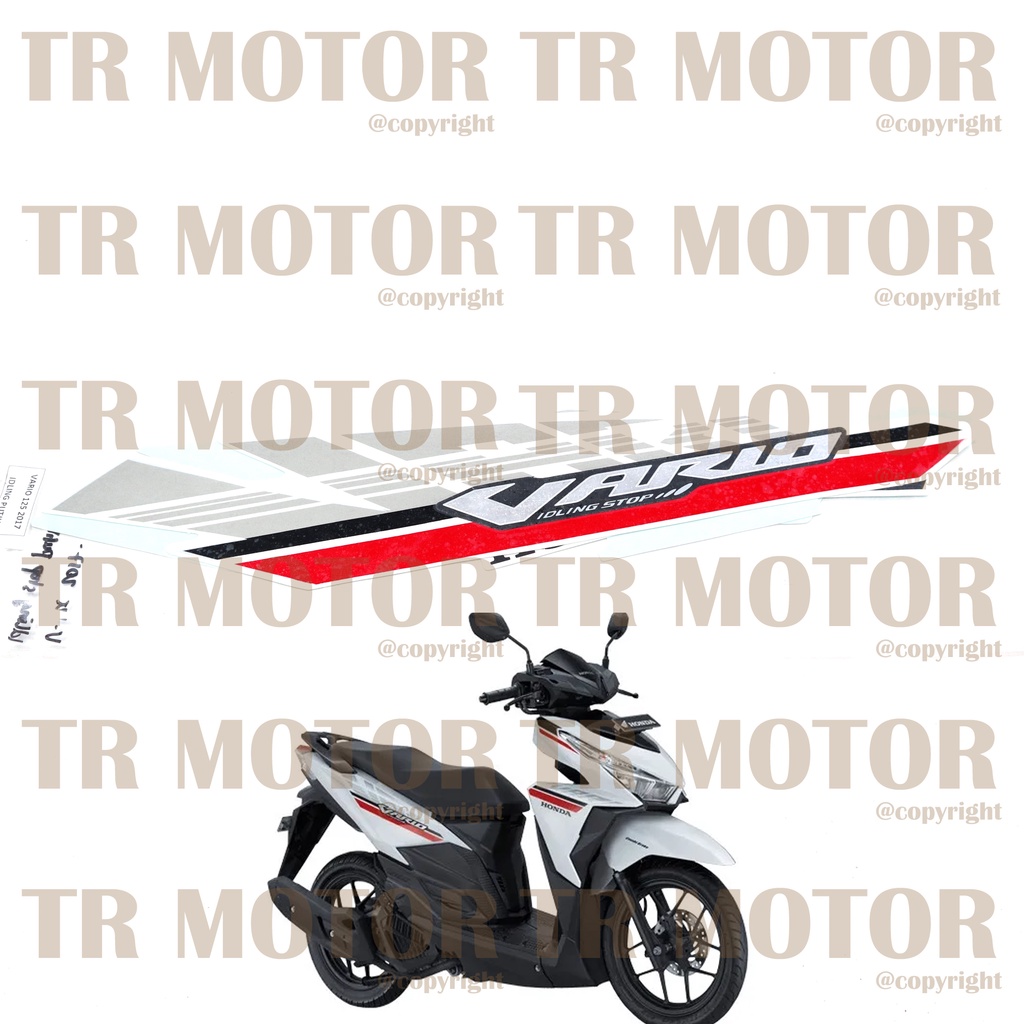 Stiker Motor Vario 125 2017 Sticker Striping Full Set Body Motor