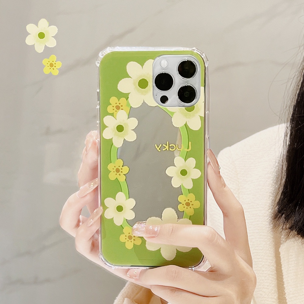 Casing tpu iPhone 13 13pro 13prm 11 7Plus 8Plus Xr XS 13 12pro Max Shockproof Aksen Cermin