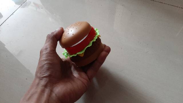 Mainan Maknan Hamburger roti sayuran Burger