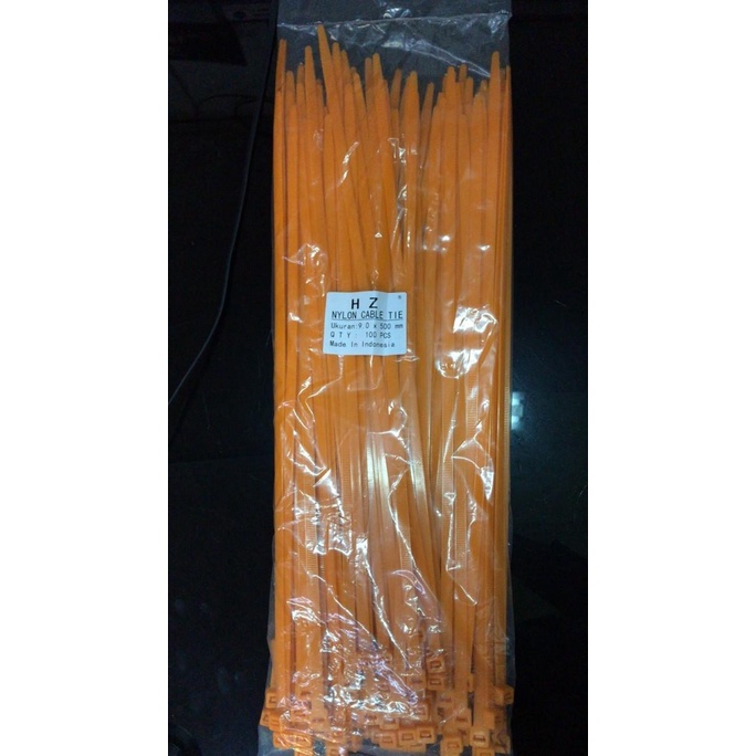

Office & Stationery | Document Organizer | Hz Cable Ties 9 X 500 Mm Color/Warna Orange/Kabel Tis Oren/Cable Tiehz | Best Seller