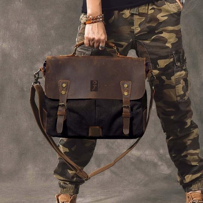 Tas Kerja/Tas kantor pria+ t4 laptop (KULIT ASLI PREMIUM) -BIRMINGHAM- Termurah