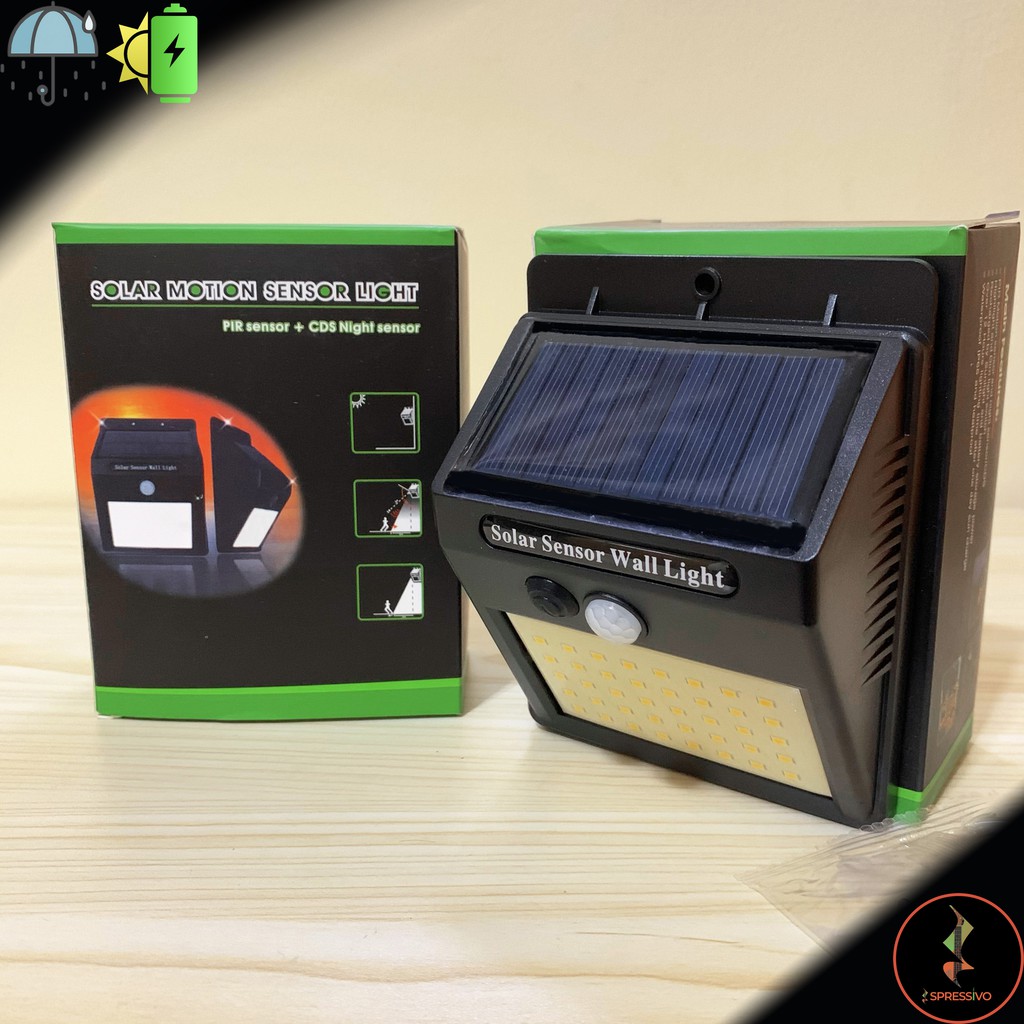 Lampu solar taman tenaga surya PIR Motion sensor gerak 40 LED