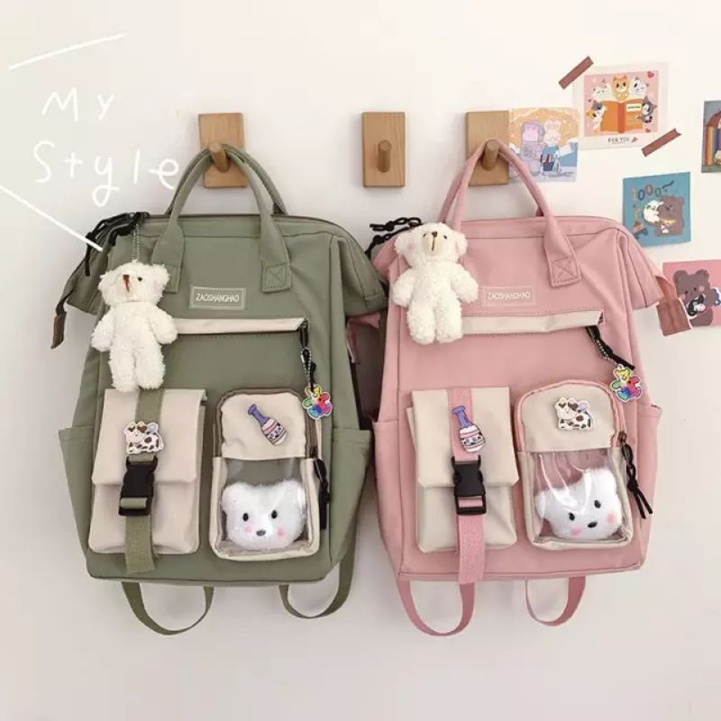 ETALASE KOREA 12/TAS KOREA IMPORT ORIGINAL ASLI/TAS KOREA SD FREE PIN GANTUNGAN BONEKA LUCU/TAS SEKOLAH SD SMP SMA KULIAH REMAJA/TAS ANAK CEWEK/RANSEL KOREA/TAS KOREA STYLE/TAS IMPORT MODEL BARU/TAS/TAS MODEL KOREA/TAS ANAK SEKOLAH SD BESAR MODEL TERBARU