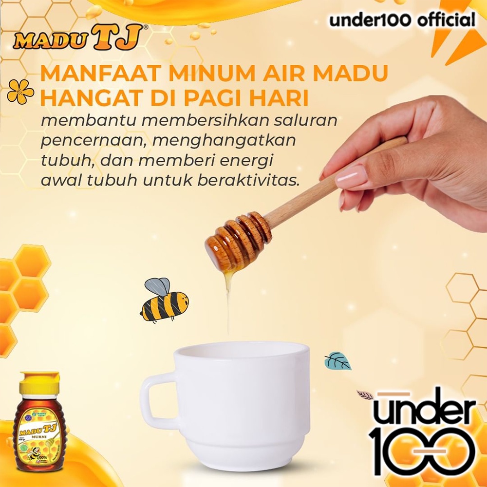 ❤ Under100 ❤ MADU TJ Series | 150g | 250g | 500g | Madu Murni | Extra | Kurma | Lemon | Madu Olesan | BPOM