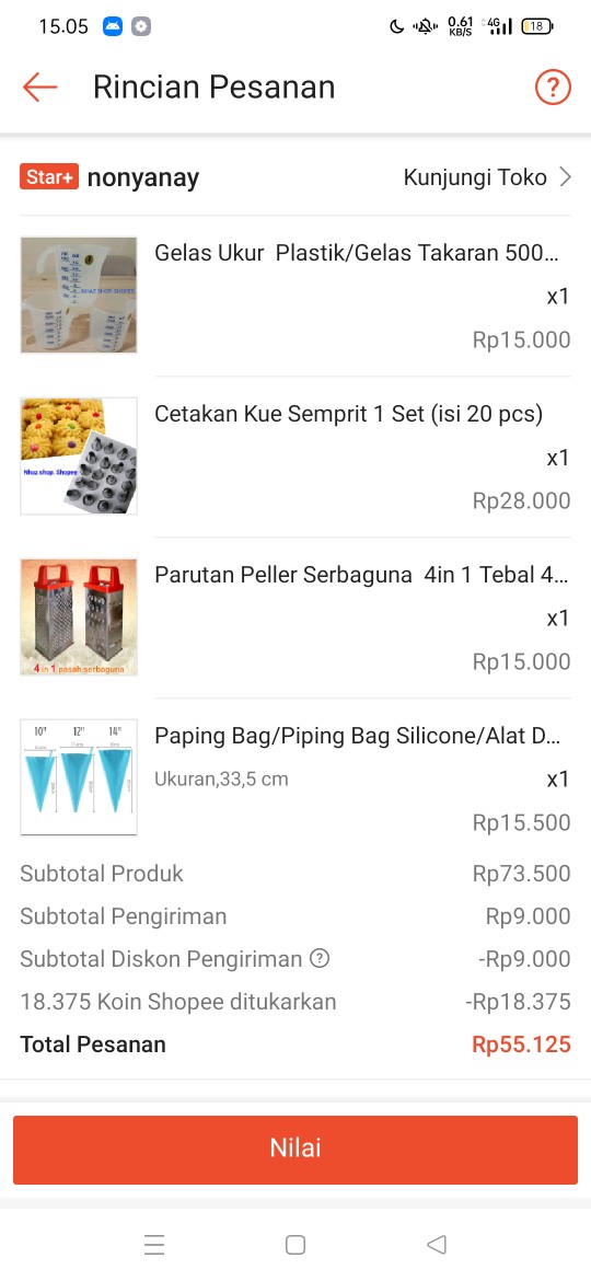 Cetakan Kue Semprit 1 Set (isi 20 Pcs)