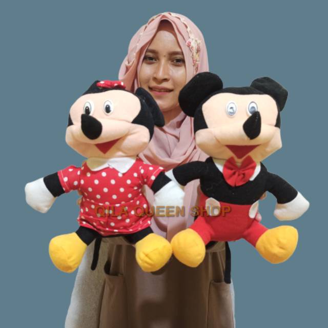 boneka Mickey &amp; minnie s sepasang