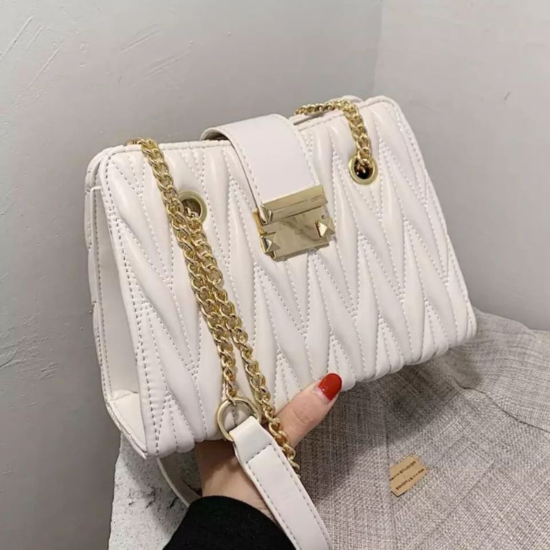 Orochimaru shop {{BISA COD}}tas selempang wanita rantai kulit sintetis