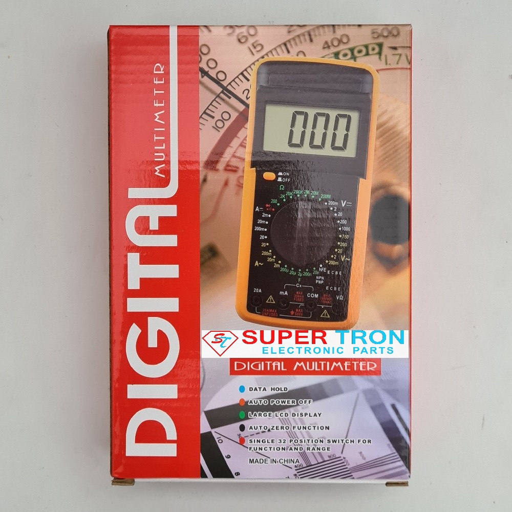 Multimeter Digital Multitester DT-9205A