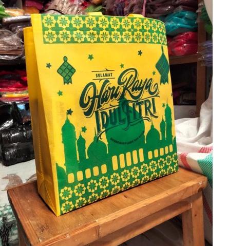 

☁ Tas idul fitri 35 x 40 x 12 tebal 75 gsm tas lebaran jumbo kuat tebal tas spunbond goodiebag lebaran tas hadiah lebaran bingkisan hammpers lebaran ❉
