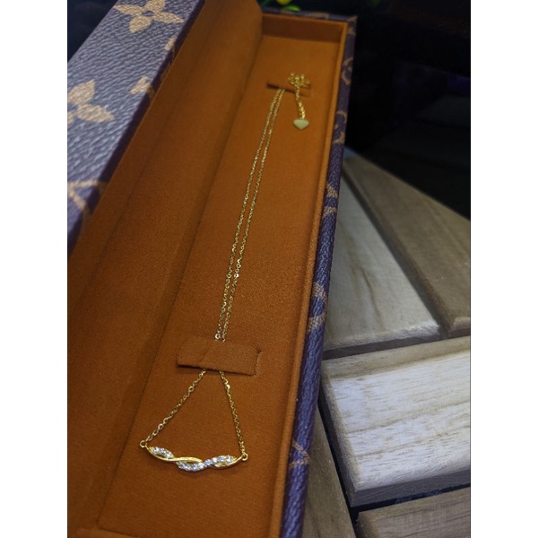 KALUNG SERUT EMAS BERLIAN EROPA