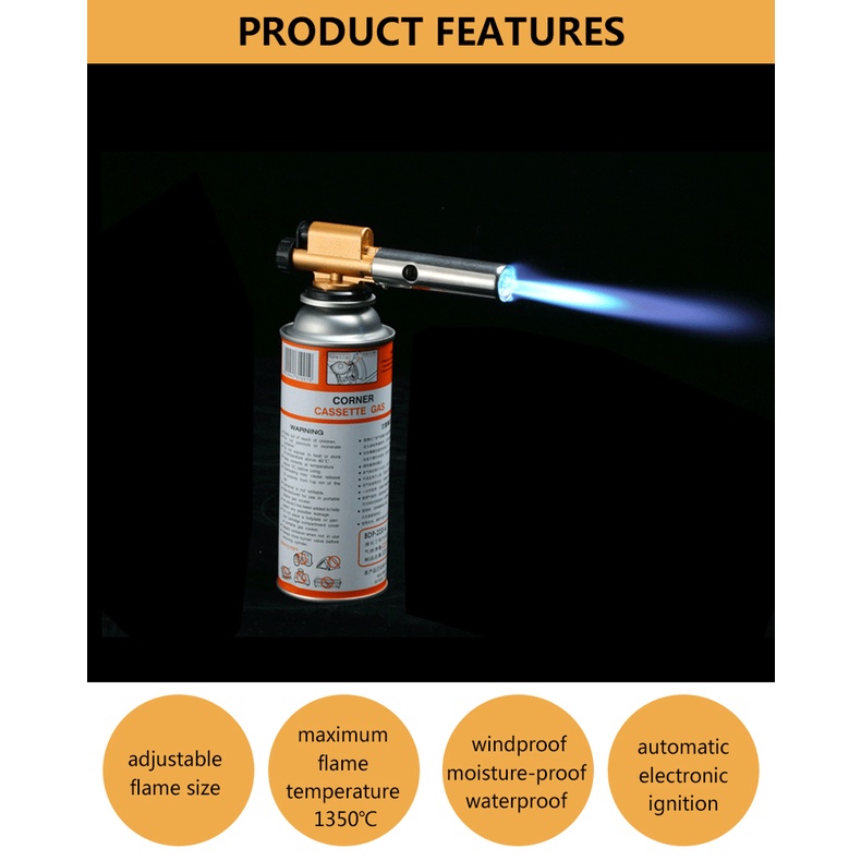 Overview of Firetric Kepala Gas Butane Jet Torch Flame Gun - TQ803