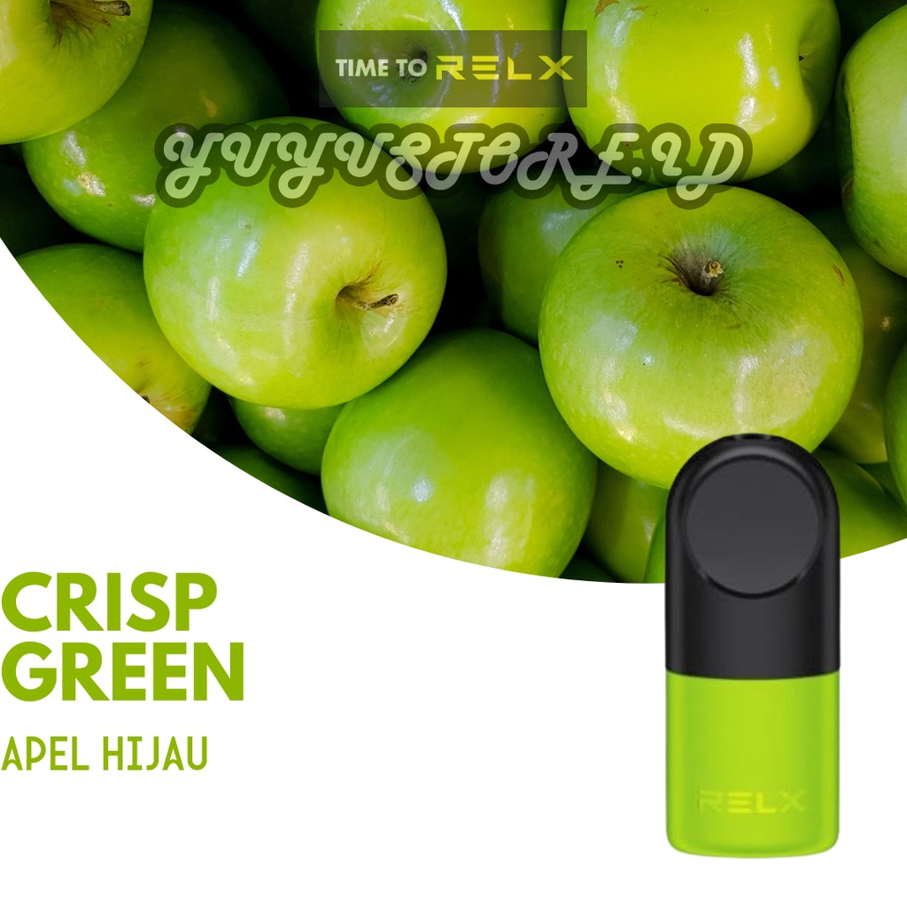 Relx Infinity Pod Crisp Green atau Apel Hijau Ijo untuk Infinity Essential