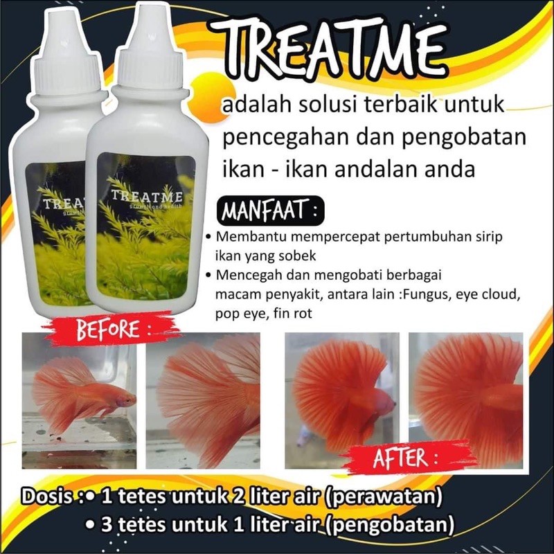 TREATME - Obat Ikan Cupang dan Ikan Hias Lainnya