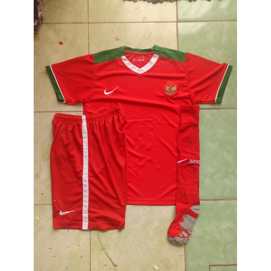 PROMO Jersey 1 set Indonesia Home 2017/2018 grade ori official TERLARIS