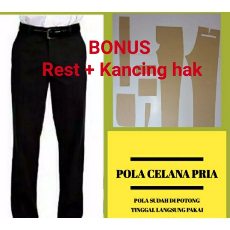 Pola Instan Celana panjang Pria Dewasa