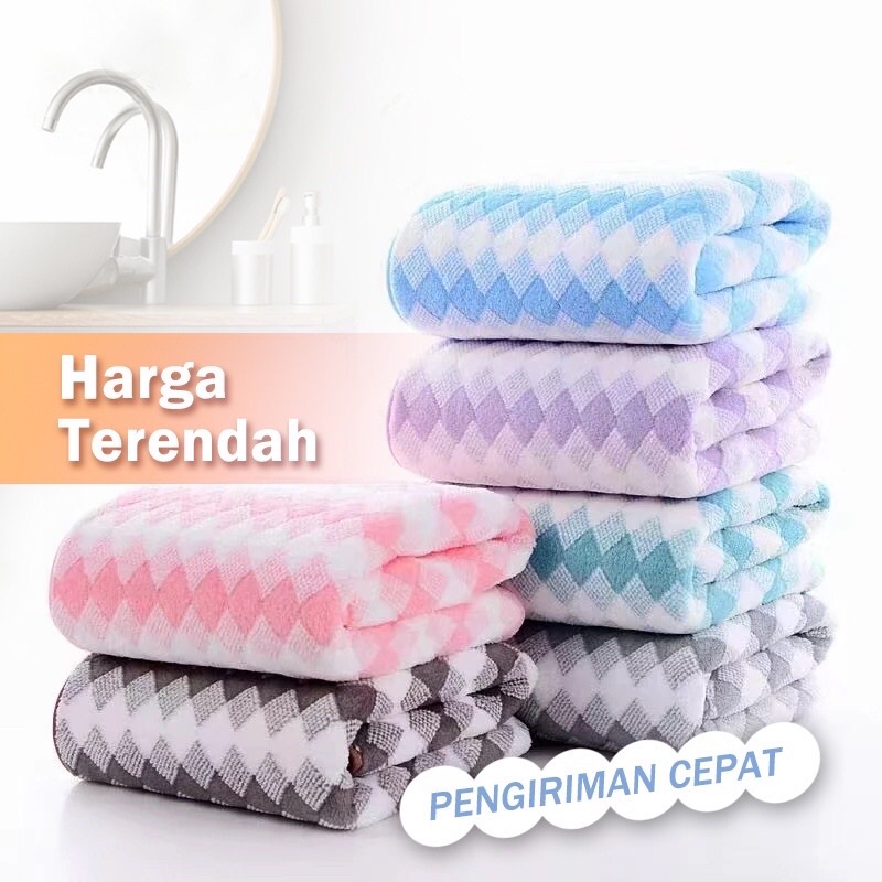 handuk mandi mickrofiber UK.70x140 terlaris TERMURAH