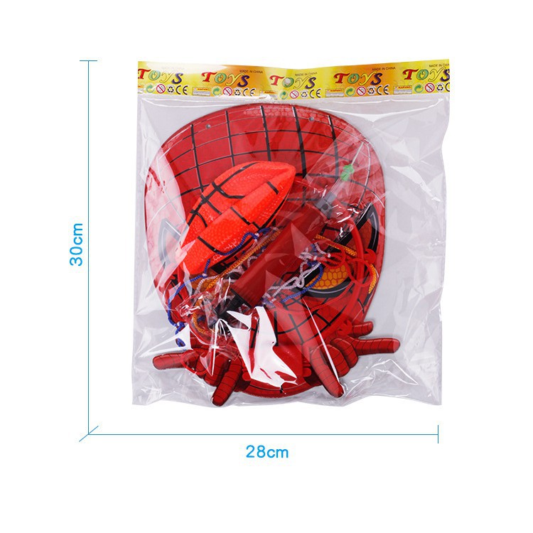 Mainan Papan Bola Basket Motif Spiderman Untuk Indoor / Outdoor Anak