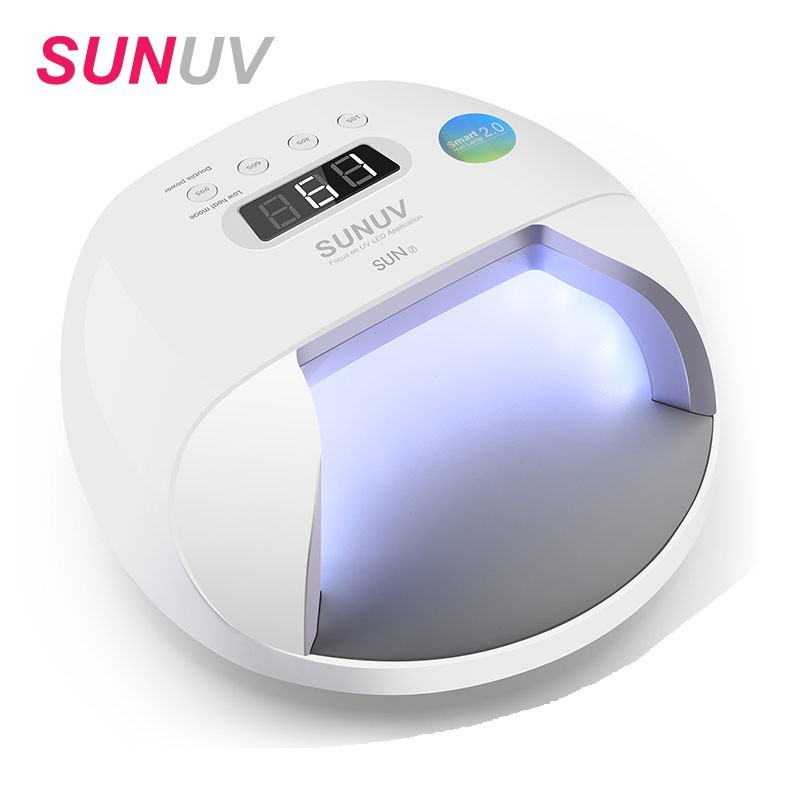 

SUNUV Nail Pengering SUN7 Nail Lamp 48W Dual Light Source Nail Dryer with Smart Timer Memory