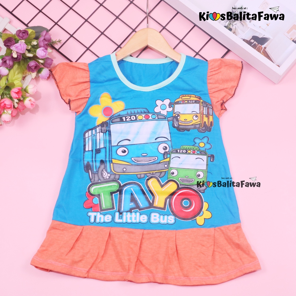 (LEBIH HEMAT ISI 3 PCS) Kaos Gemess 2-4 Tahun / Baju Anak Perempuan Lengan Pendek Karakter Polos Kartun Princess