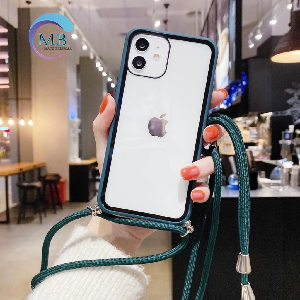 SOFTCASE SLINGCASE LANYARD TALI AURORA IPHONE 6G 7+ 7G 6S 8 6G+ 6S+ 7G+ 8G+ X XR XS MAX MB775