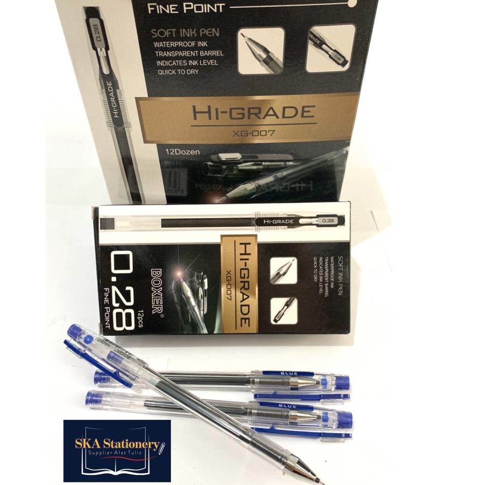 

Promo Cuma Satu Bolpen/Ballpoint/Pulpen/Ballpen Hi Grade Boxer 0.28 Hitam Biru (Lusin) Best Promo
