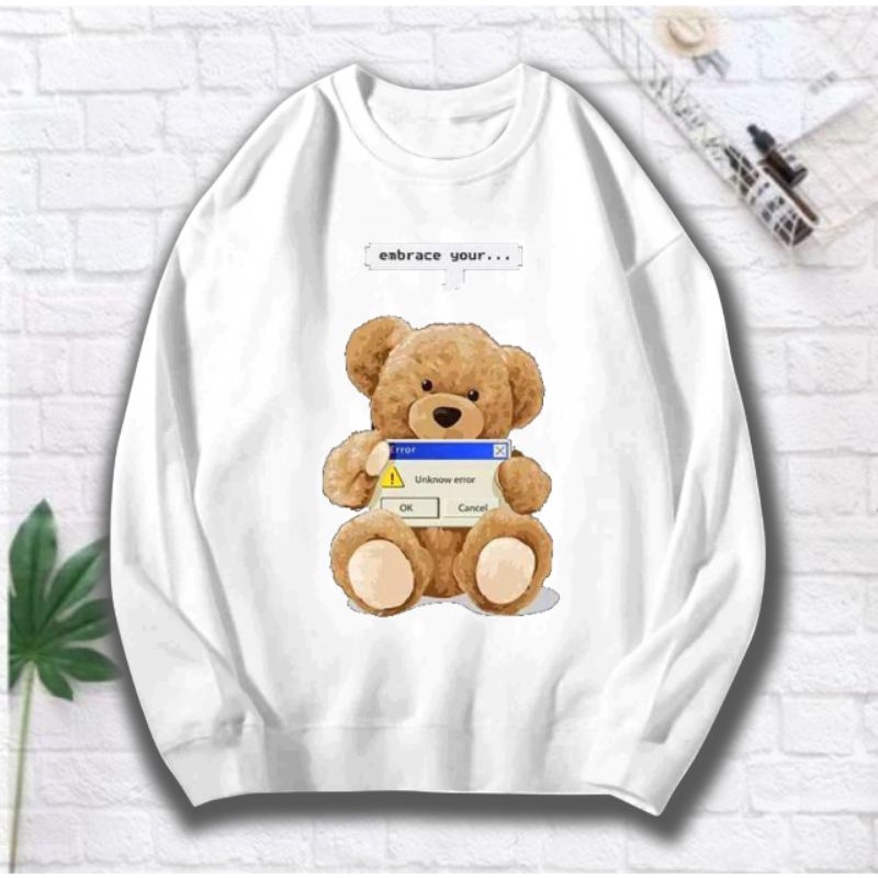 SWEATER WANITA FLEECE YOUR TEDDY BEAR (LD 110)