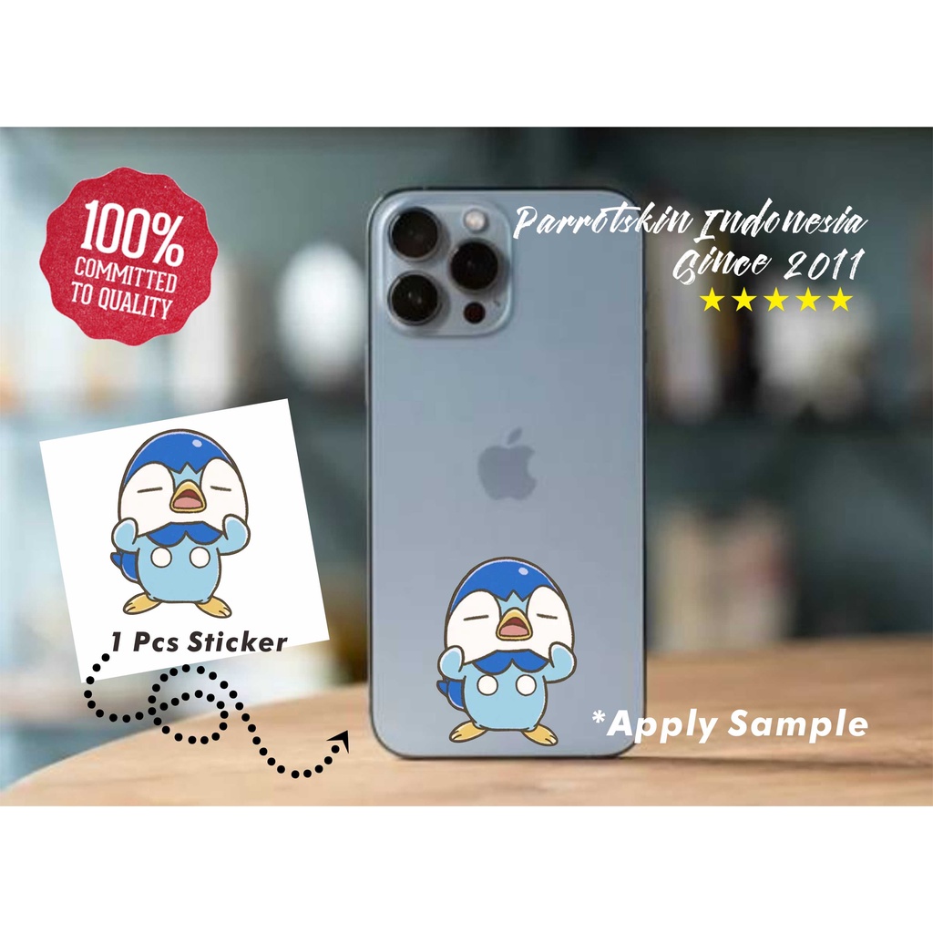 Sticker Pokemon Piplup Face kawai HP iphone xiaomi oppo vivo dll