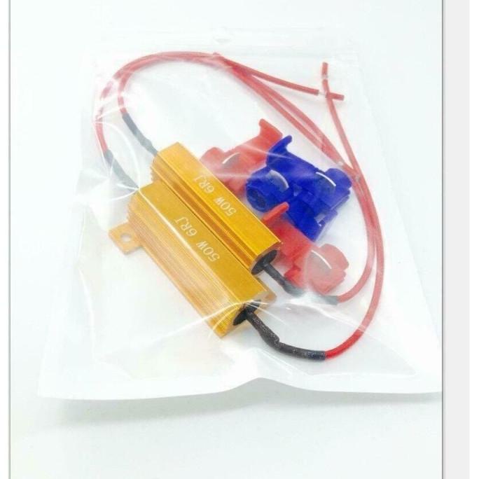 JUAL Resistor 50W 6RJ Flasher lampu sein Sen LED mobil KEDIP NORMAL clipper .