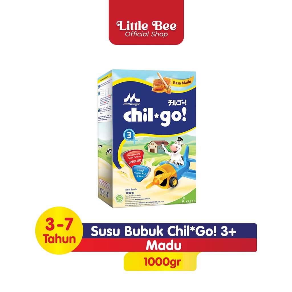 

Susu Bubuk Pertumbuhan Anak 3-12 Tahun | MORINAGA CHIL GO 3+ (1000gr) | Rasa Madu