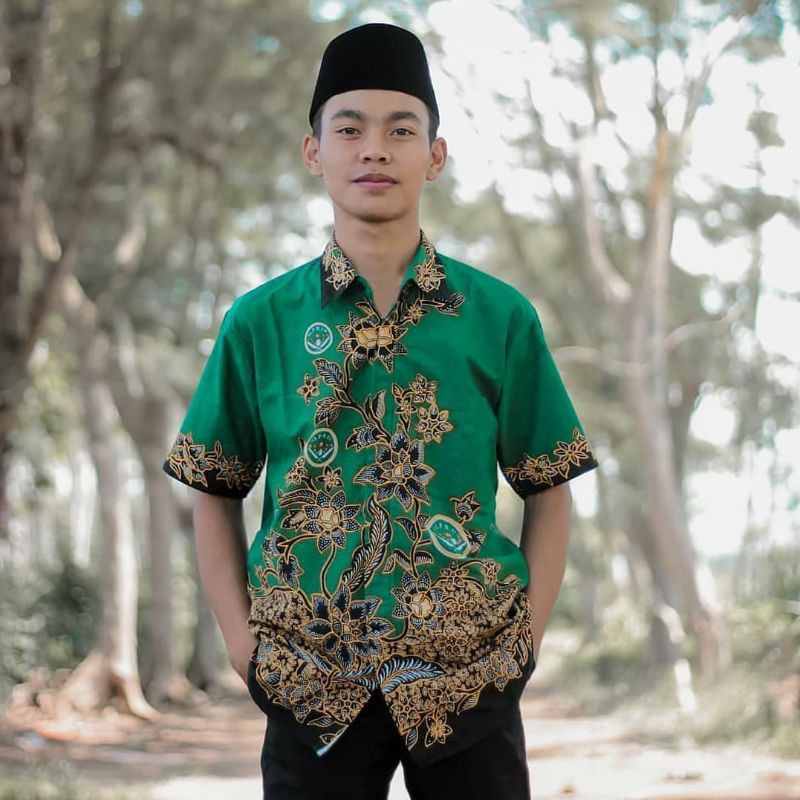 BATIK IPNU PENDEK, Batik ipnu ippnu, batik ipnu ippnu nasional, batik ipnu ippnu pekalongan, Hem bat