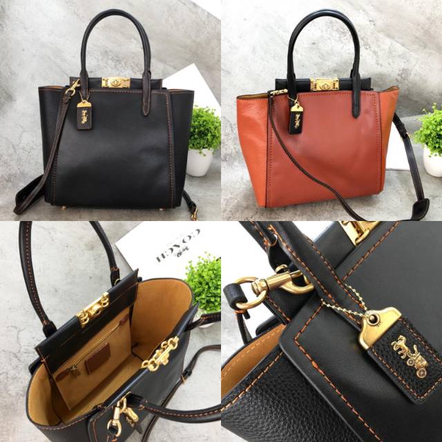 Coach Troupe Tote In Colorblock tas totebag bag original authentic asli satchel