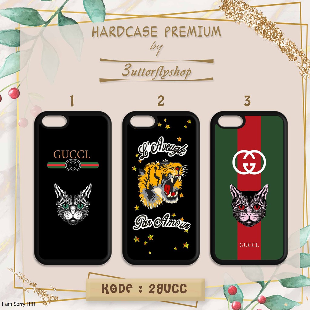 [HARDCASE] Animal Gucci Logo case Oppo Vivo Realme Redmi Xiaomi Samsung Iphone